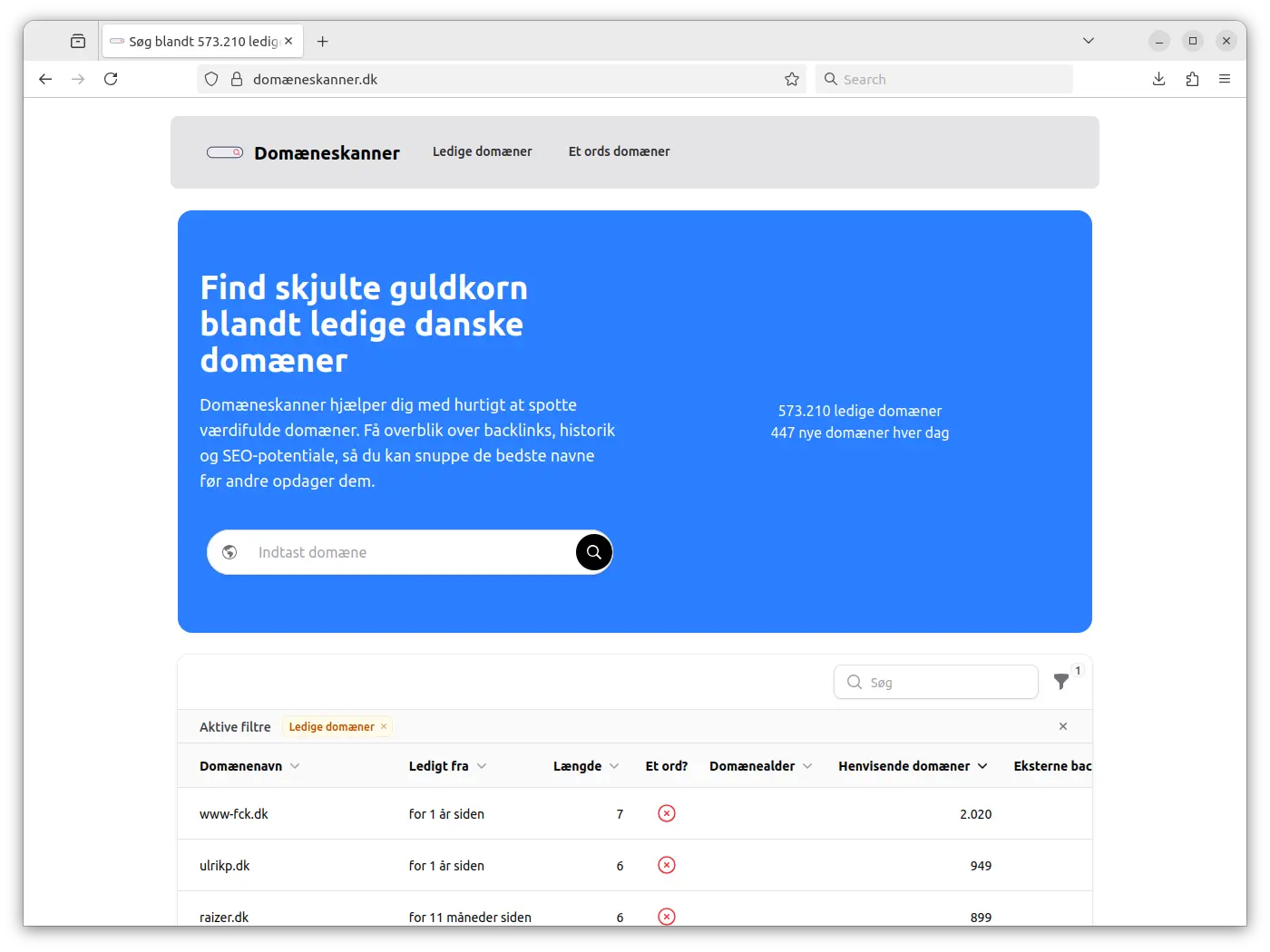 Domæneskanner.dk